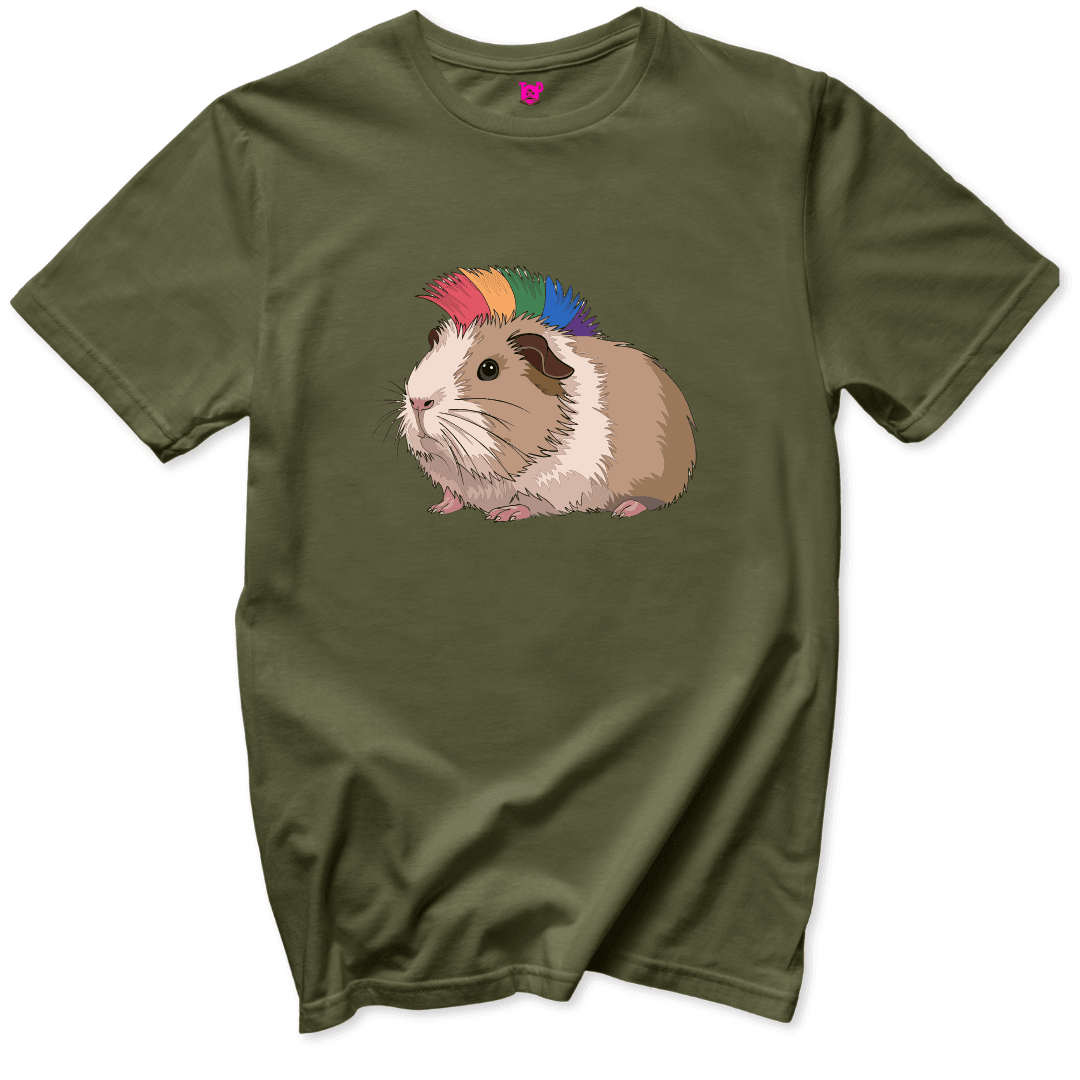 Punk Guinea Pig T-Shirt - Throwback Paradise #