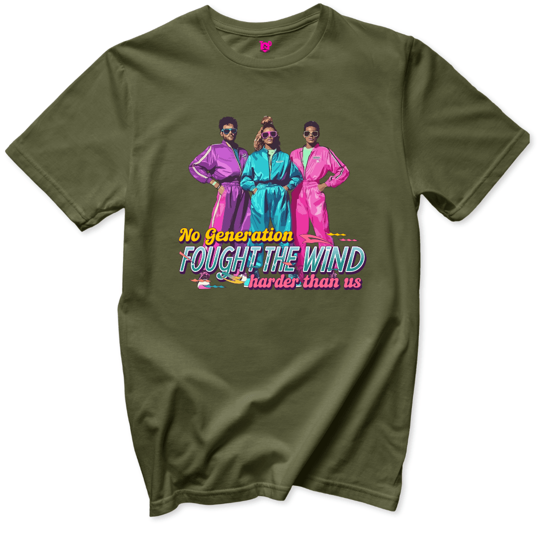 Retro Windbreaker Generation T-Shirt - Throwback Paradise #