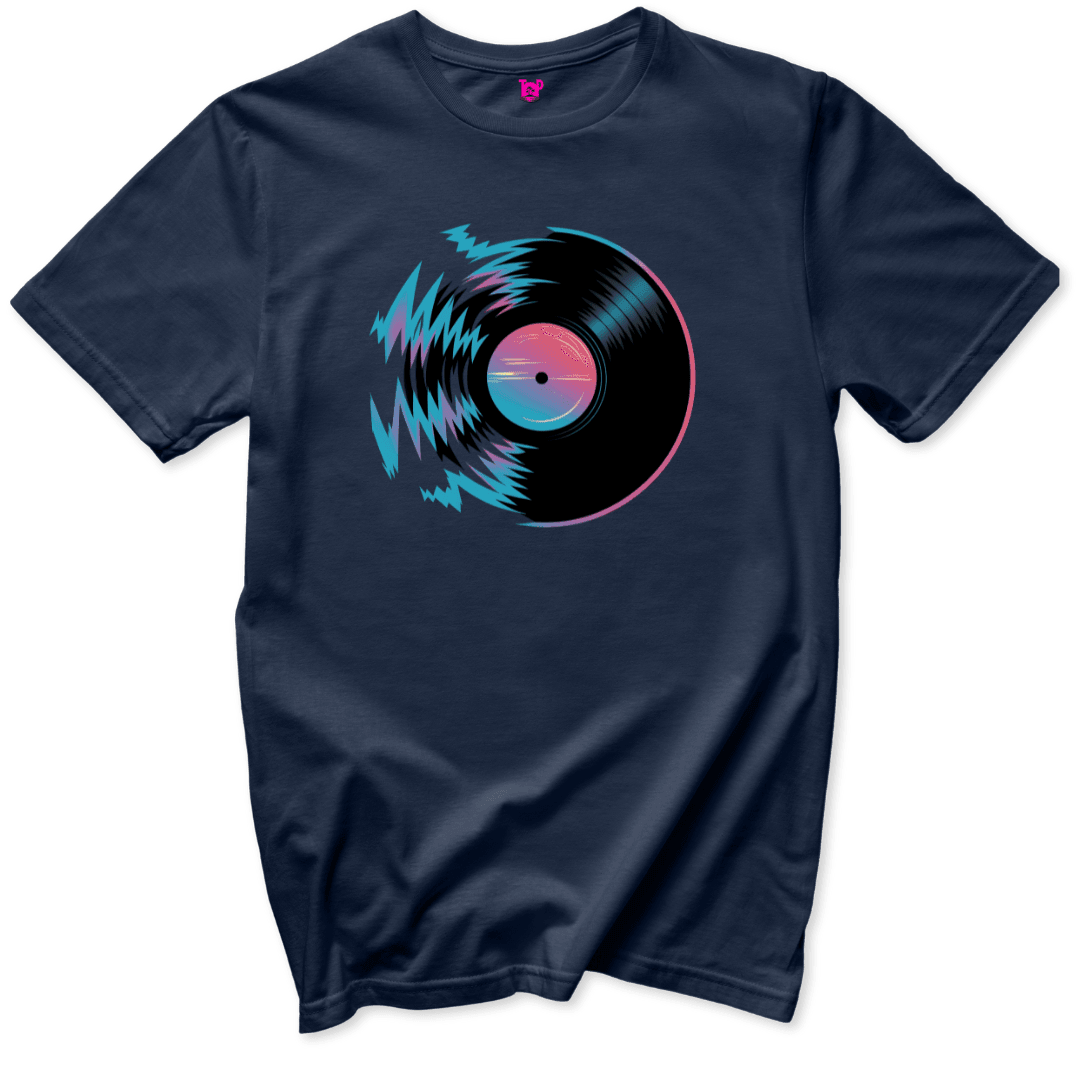 Electric Record Design T-Shirt - Throwback Paradise #