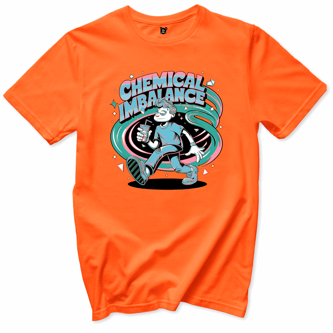 Printify T-Shirts Orange / S Chemical Imbalance T-Shirt