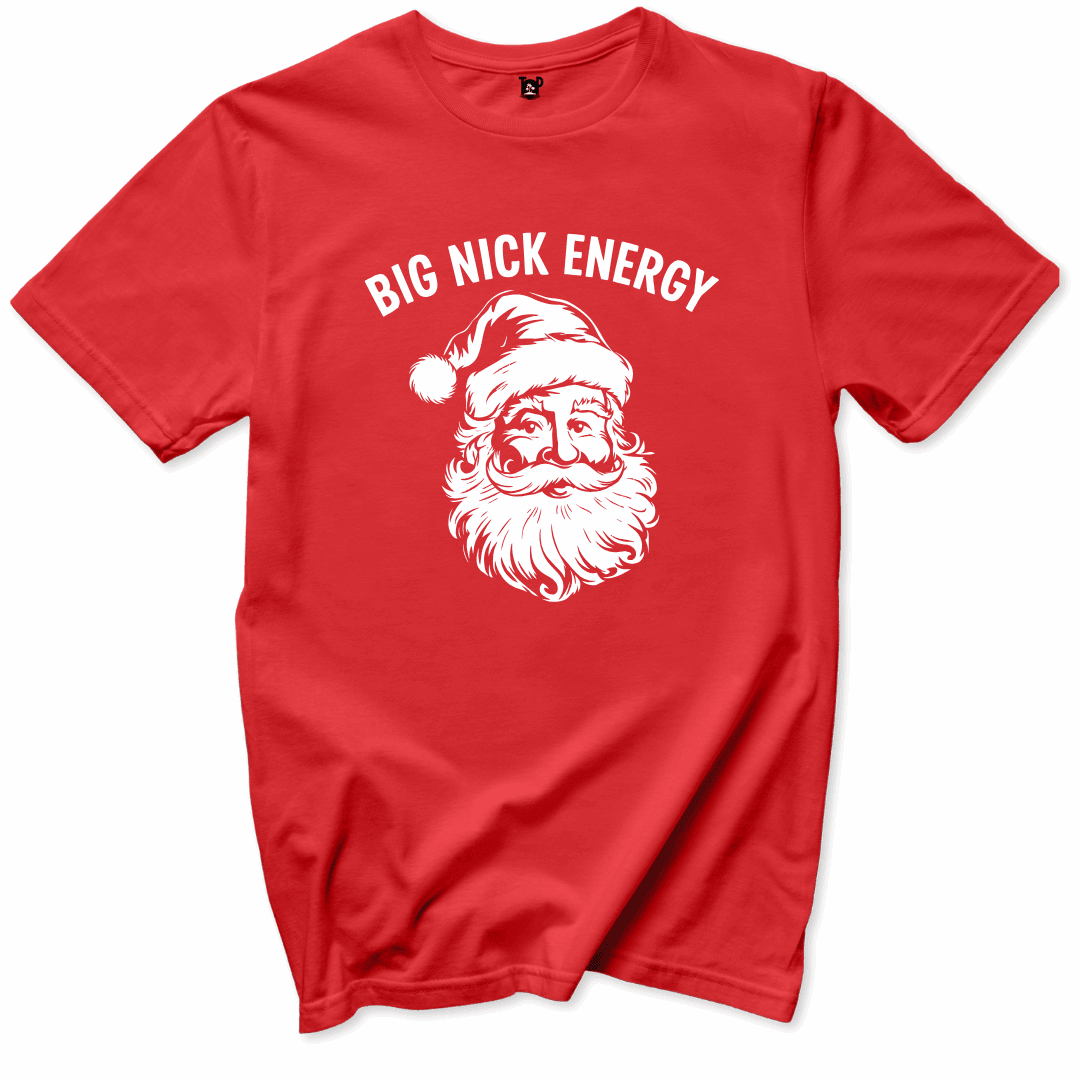 Printify T-Shirts Red / S Big Nick Energy T-Shirt