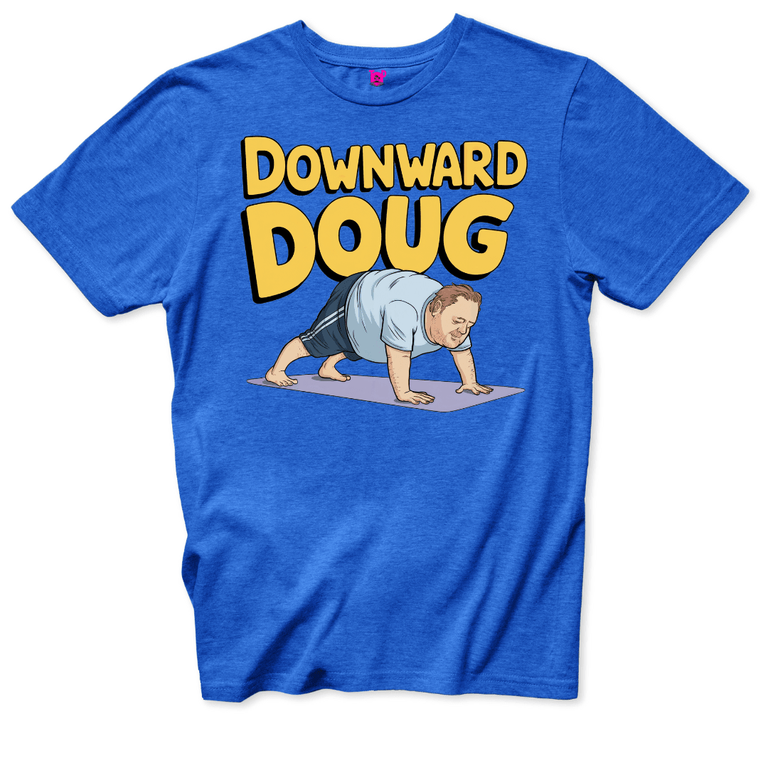 Downward Doug T-Shirt - Throwback Paradise #