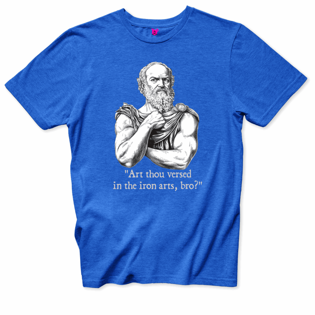 Printify T-Shirts Royal / S Iron Arts Philosopher Gym T-Shirt