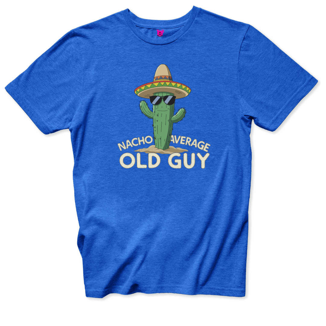 Printify T-Shirts Royal / S Nacho Average Old Guy T-Shirt