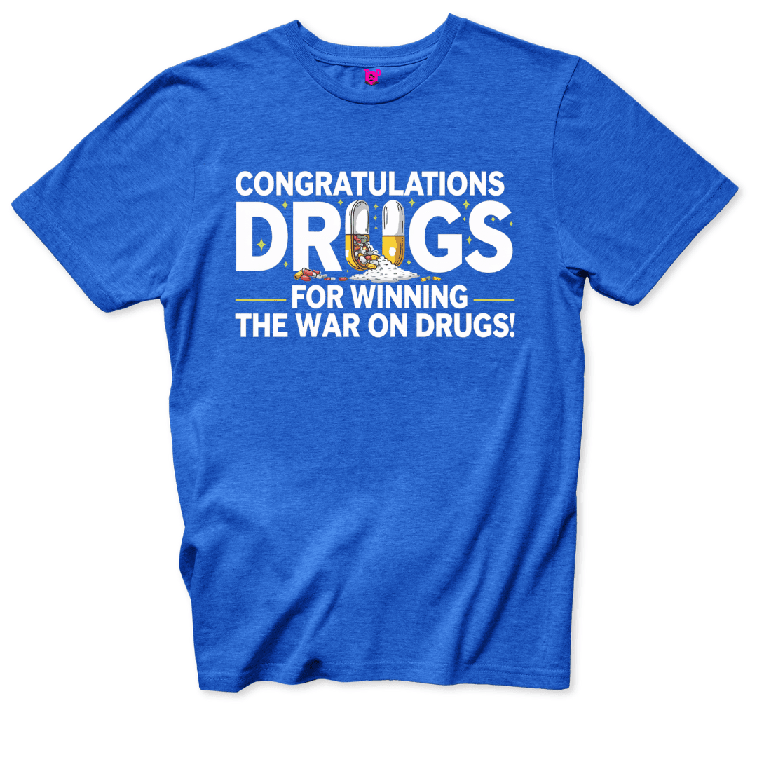 Printify T-Shirts Royal / S War on Drugs T-Shirt