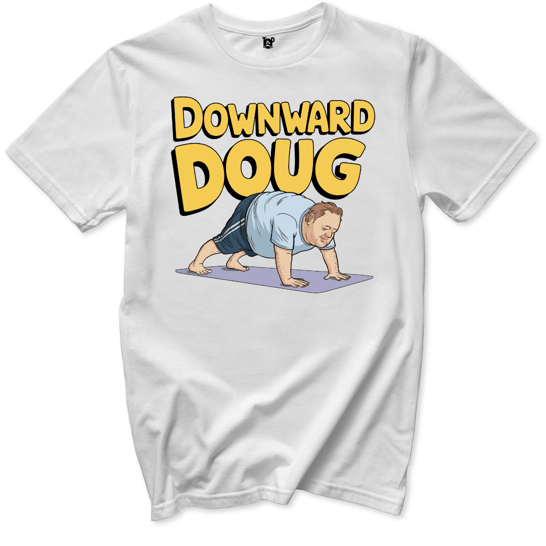 Downward Doug T-Shirt - Throwback Paradise #