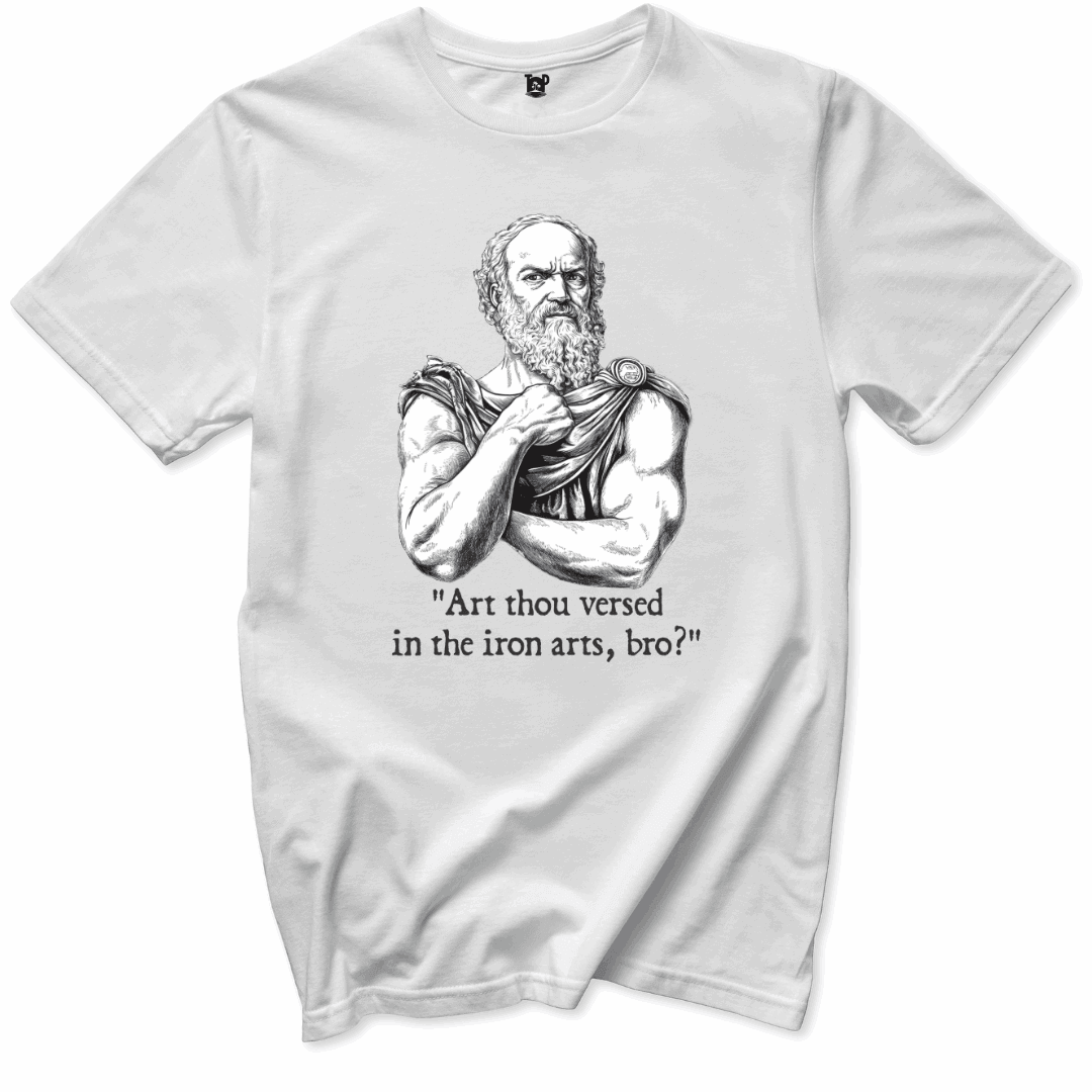 Printify T-Shirts White / S Iron Arts Philosopher Gym T-Shirt