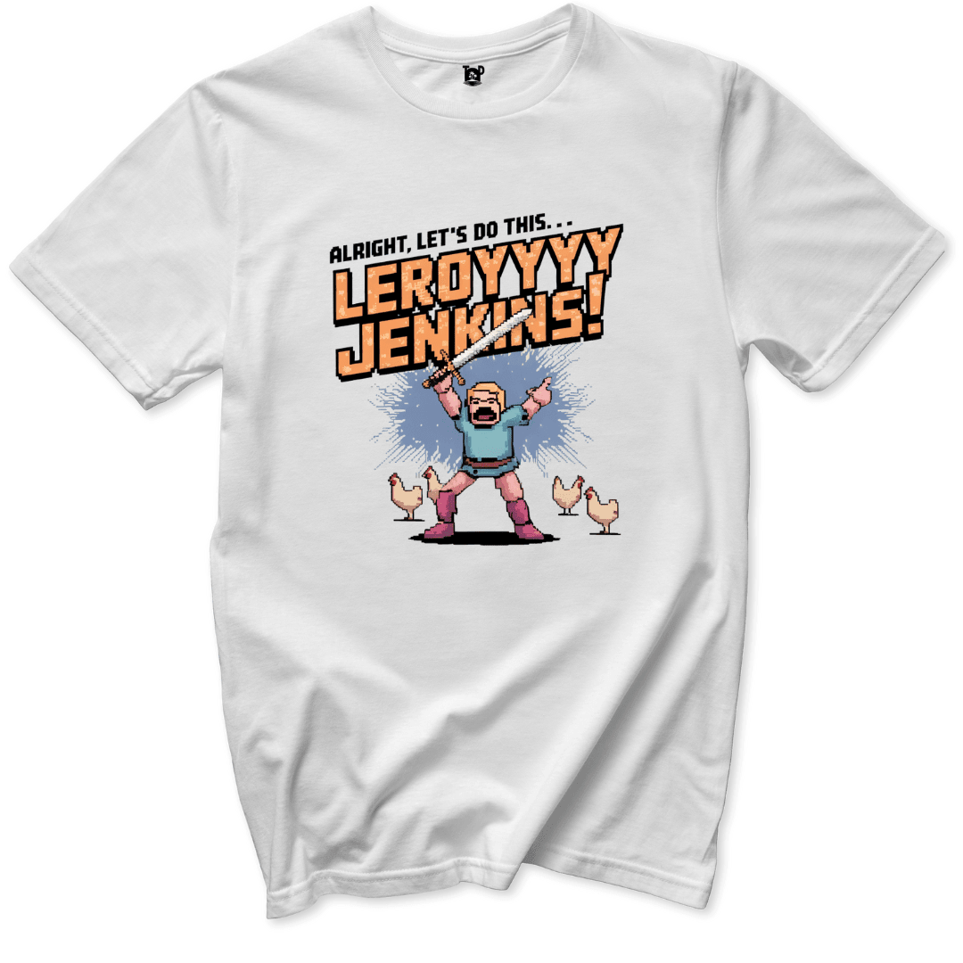 Leeroy Jenkins T-Shirt - Throwback Paradise #