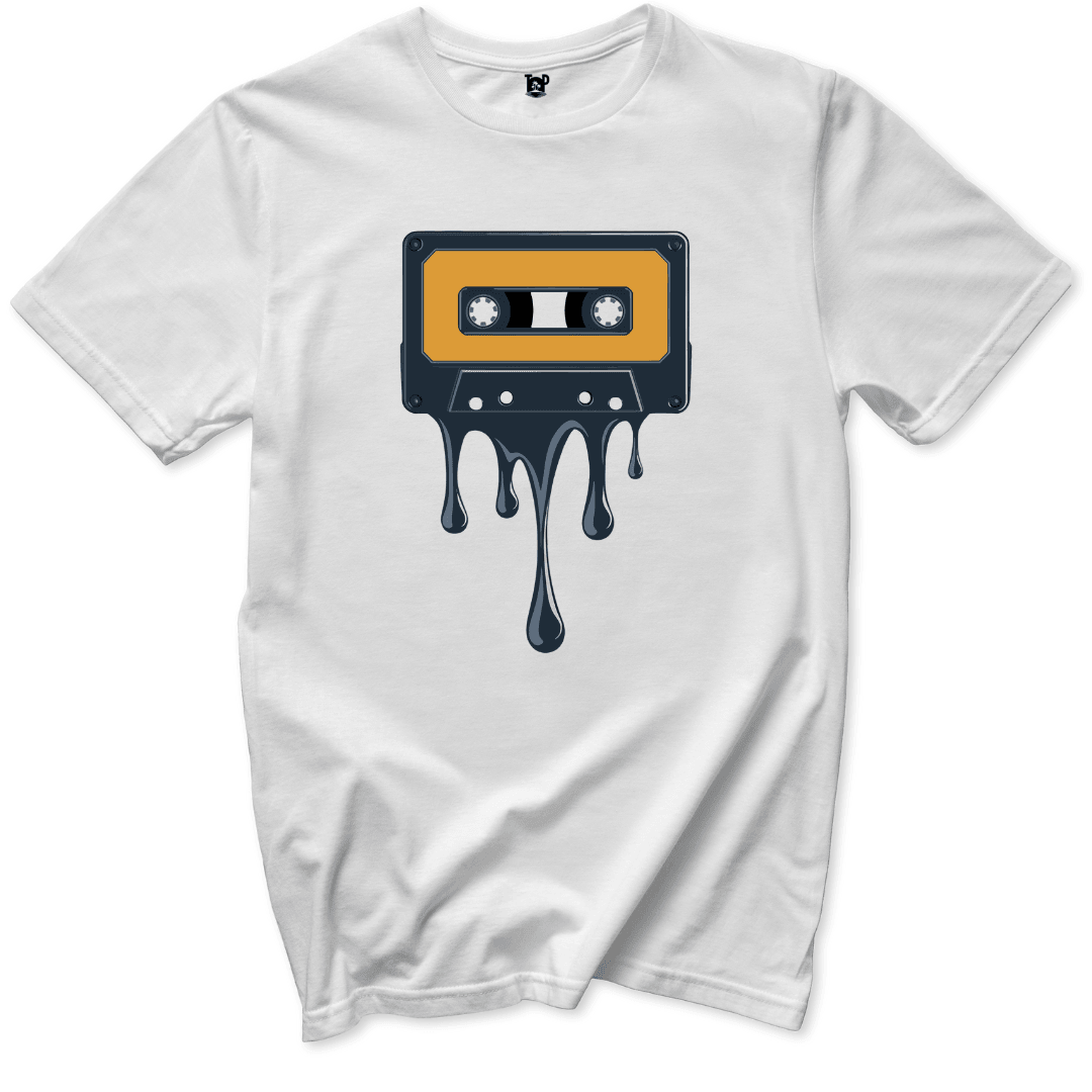 Melting Cassette T-Shirt - Throwback Paradise #