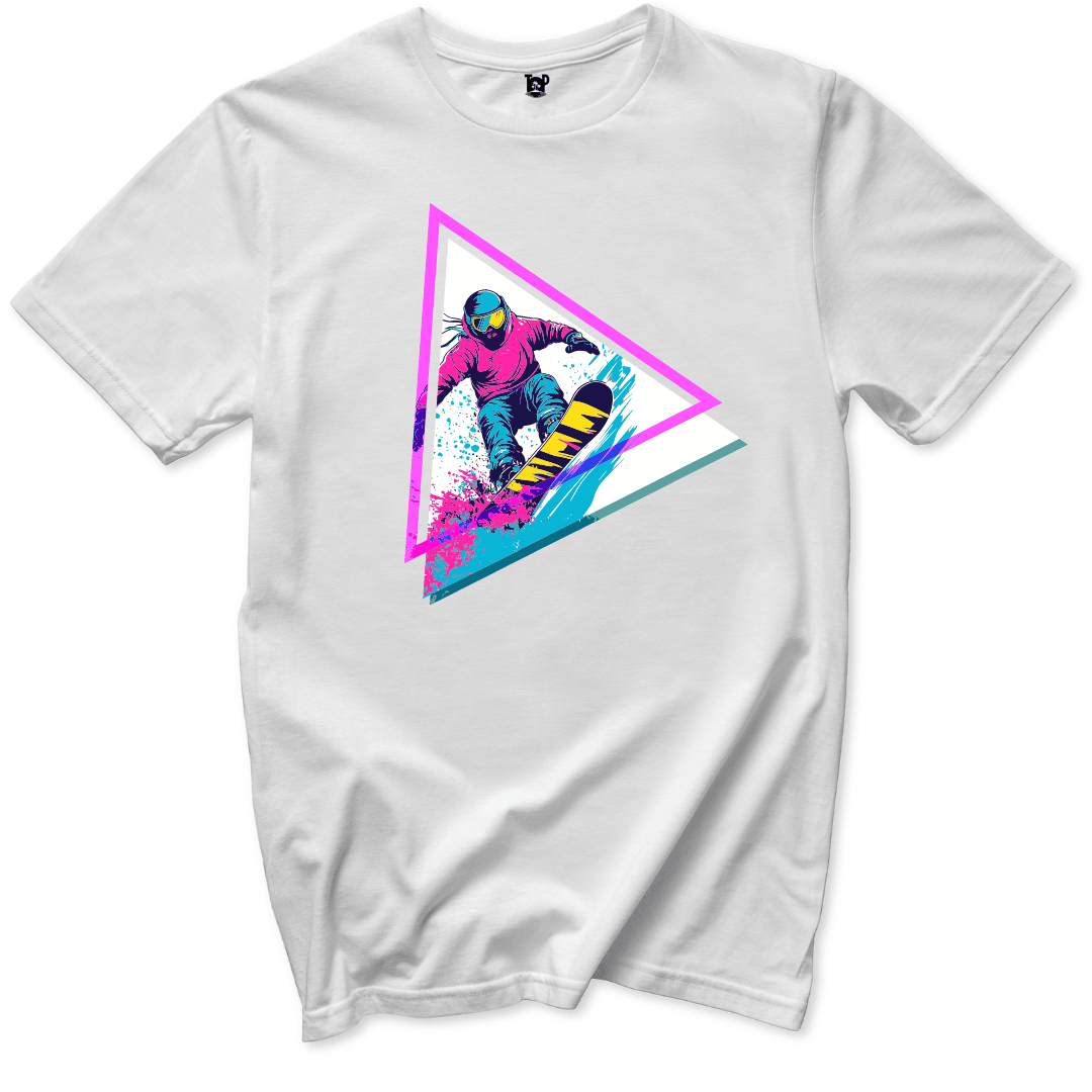 Neon Snowboard Triangle - Throwback Paradise #