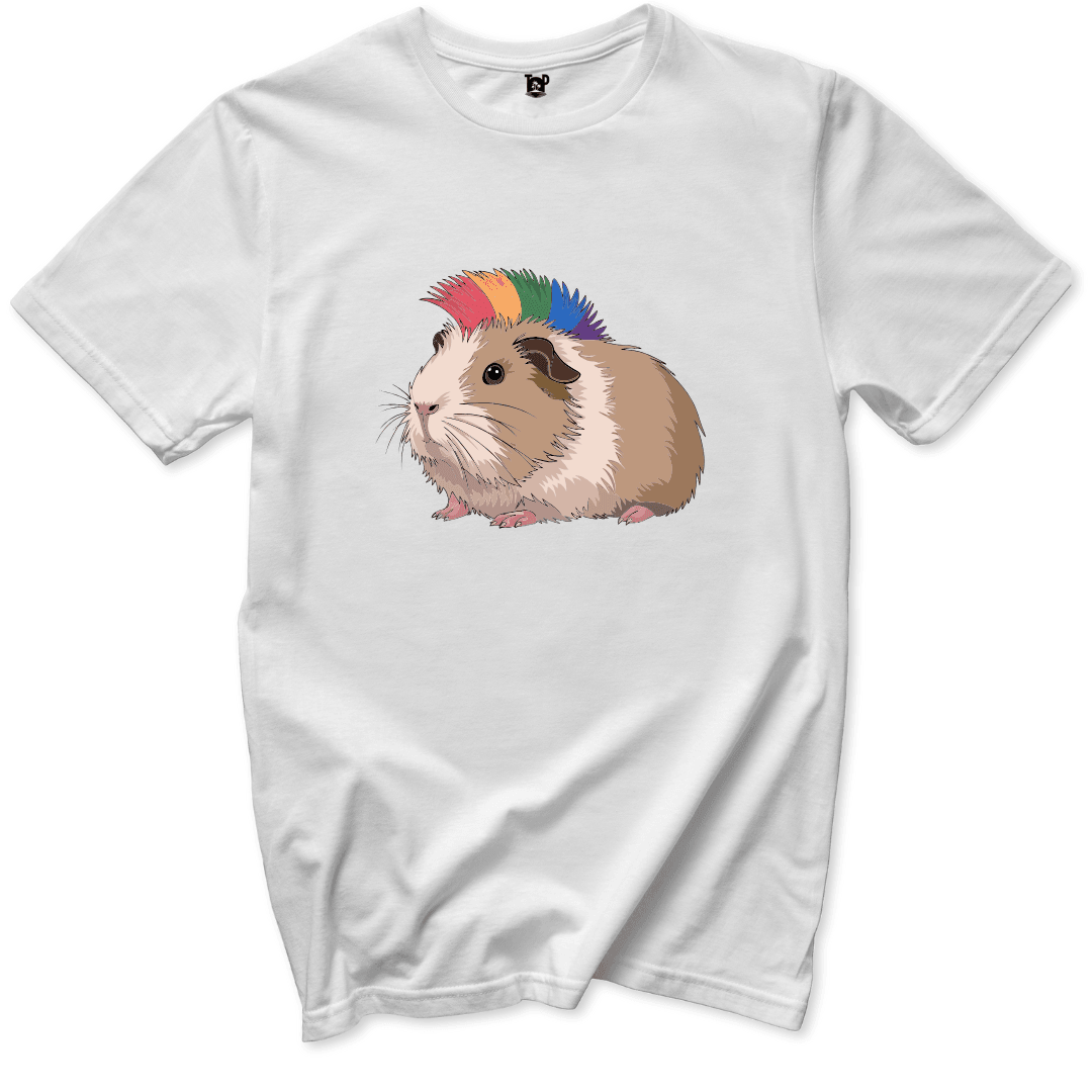 Punk Guinea Pig T-Shirt - Throwback Paradise #