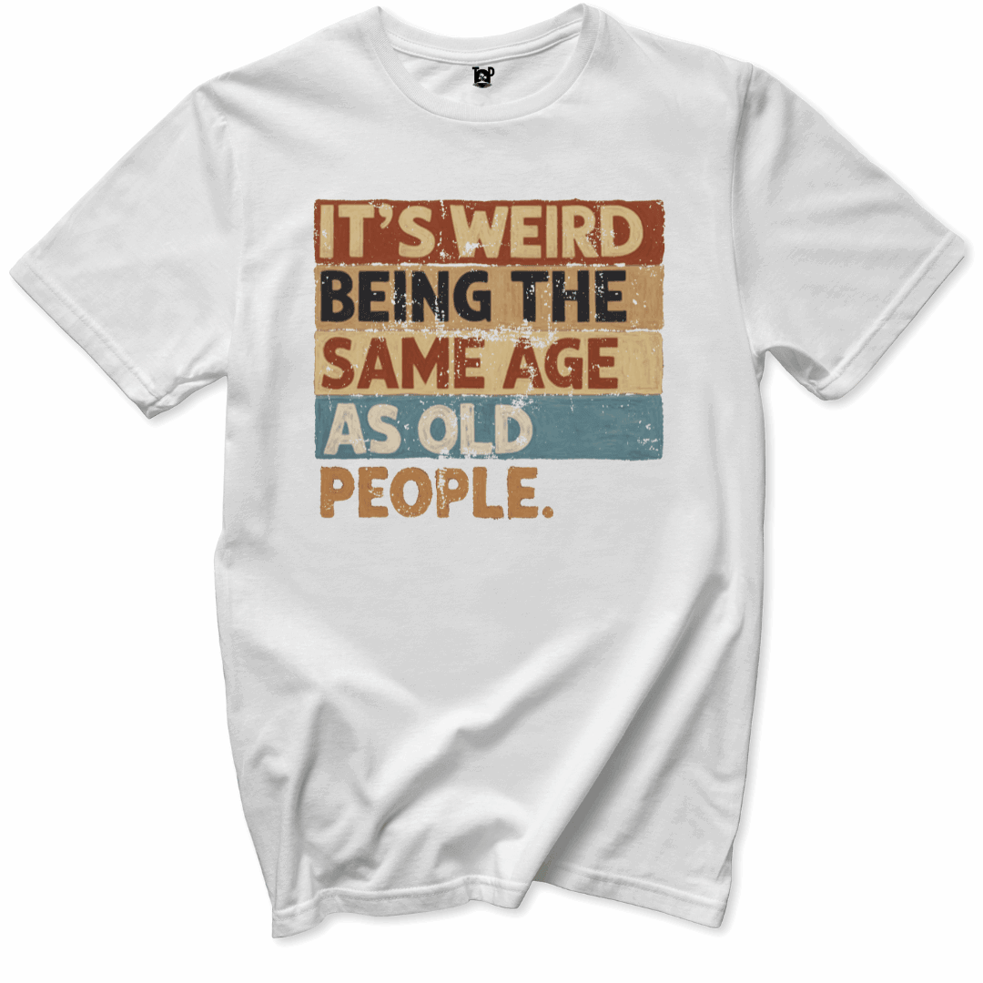 Printify T-Shirts White / S Weird T-Shirt