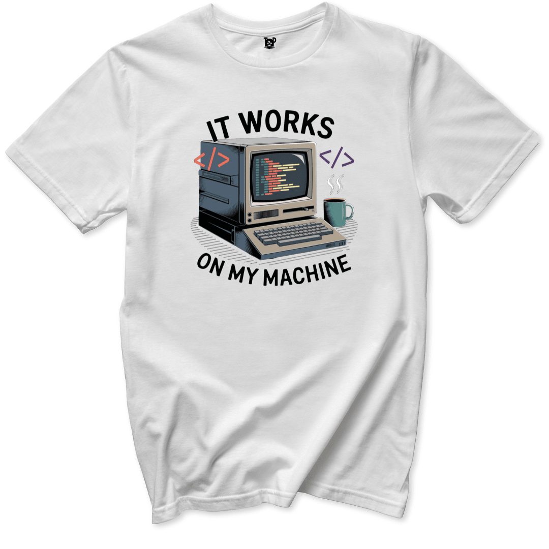 Works on my Computer T-Shirt - Throwback Paradise #